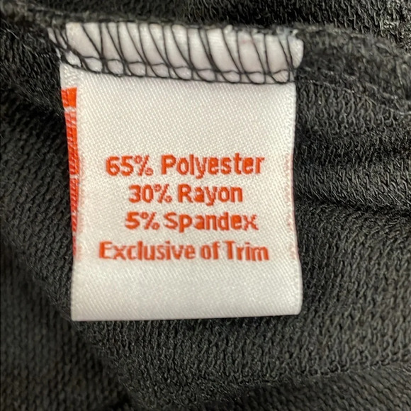 Adrienne Vittadini Sport Shorts Black Pull On Waist Grommet Pocket Detail XL - Picture 10 of 14